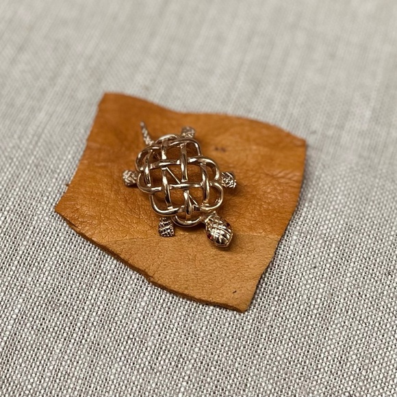 Gold Turtle Pin/Broach - Picture 1 of 3